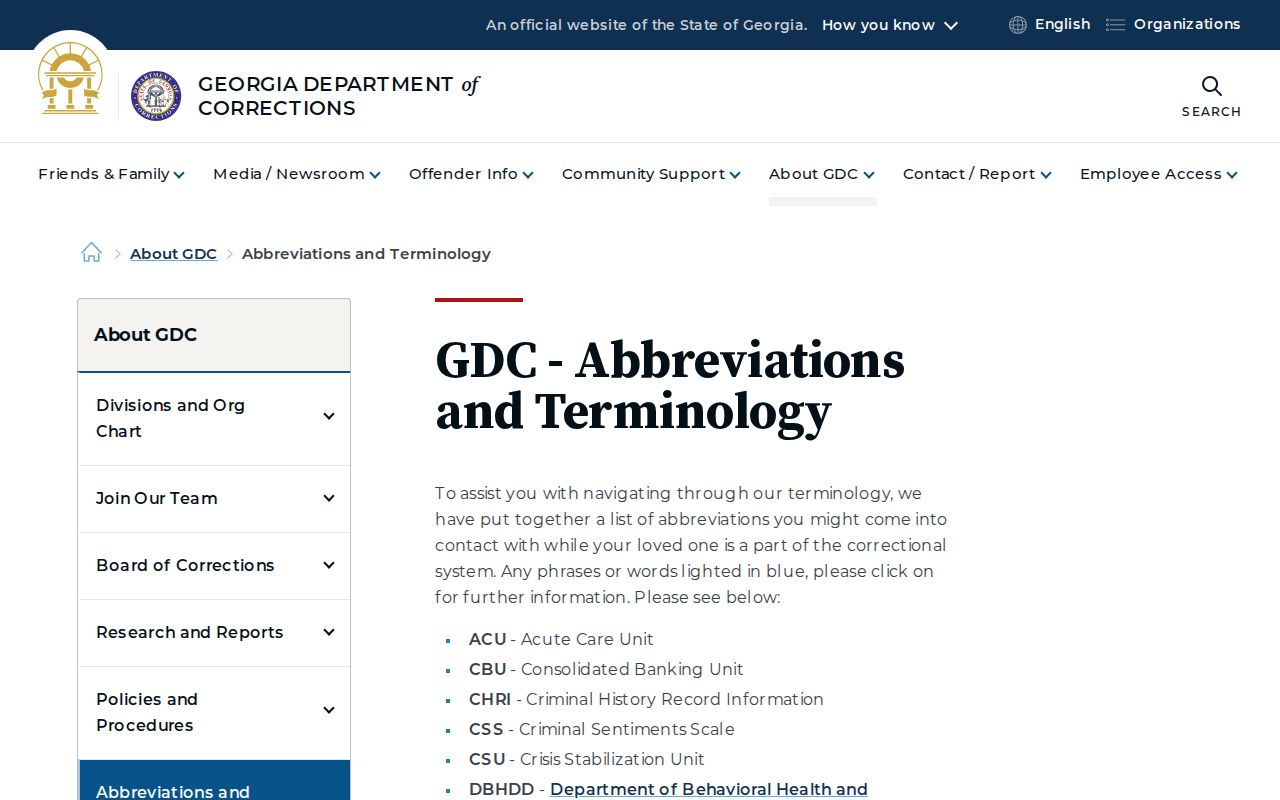 Candler County projected release date GDC maximum release terminology